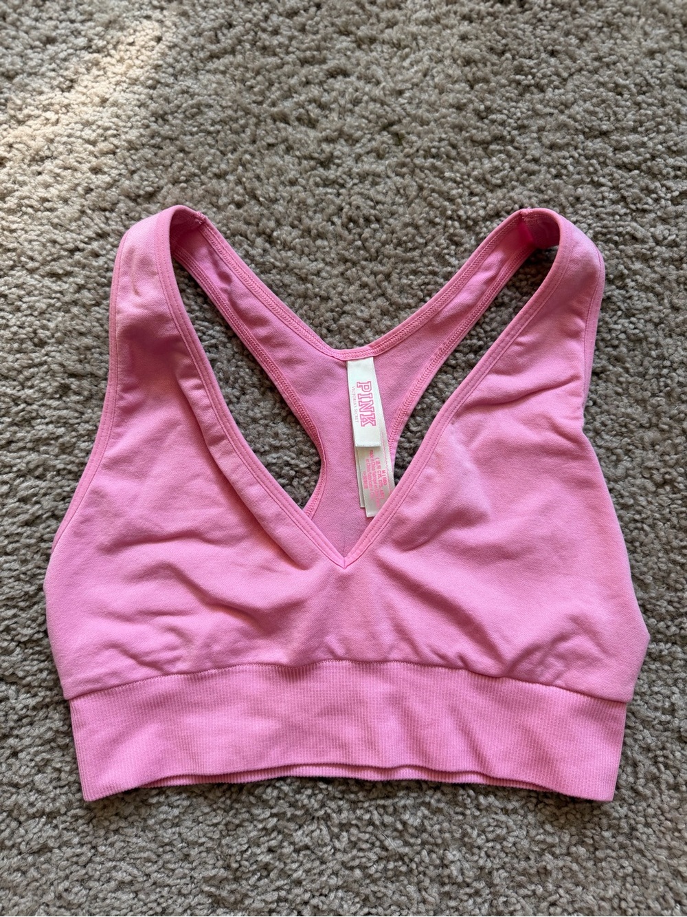PINK Victoria's Secret Racerback Bralette - Pink Small